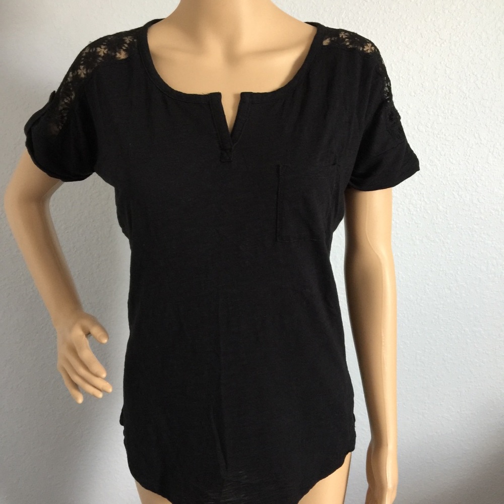 Express Lace Trim Blouse - Picture 1 of 8